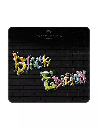 FABER-CASTELL | Black Edition Pastelli Colorati 24 Pezzi Astuccio in Metallo | 